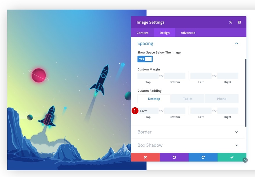 fundo gradiente ao pairar