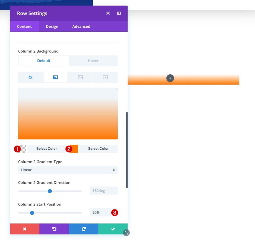fundo gradiente ao pairar