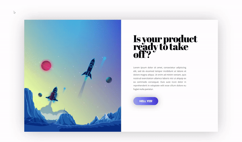 fundo gradiente ao pairar