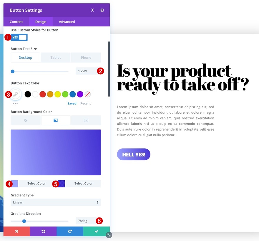 fundo gradiente ao pairar