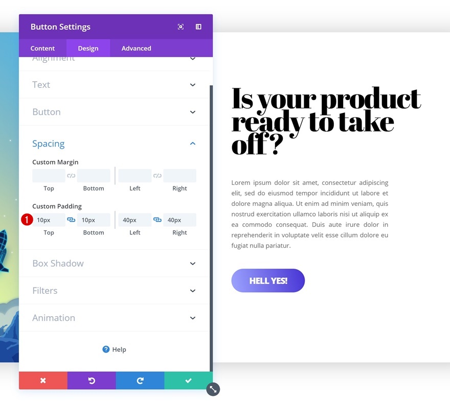 fundo gradiente ao pairar