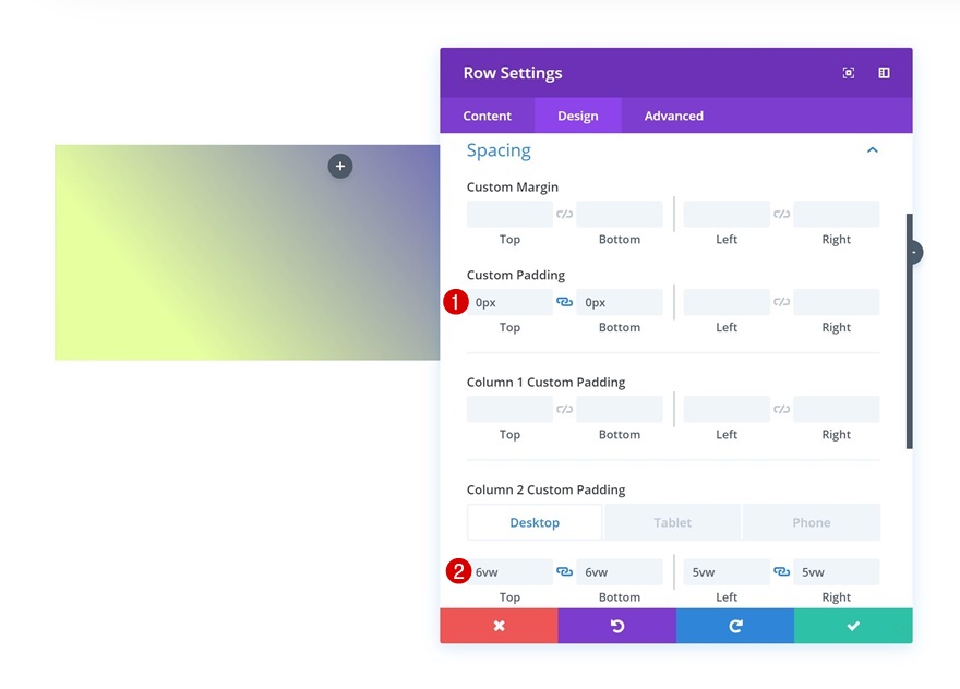 fundo gradiente ao pairar