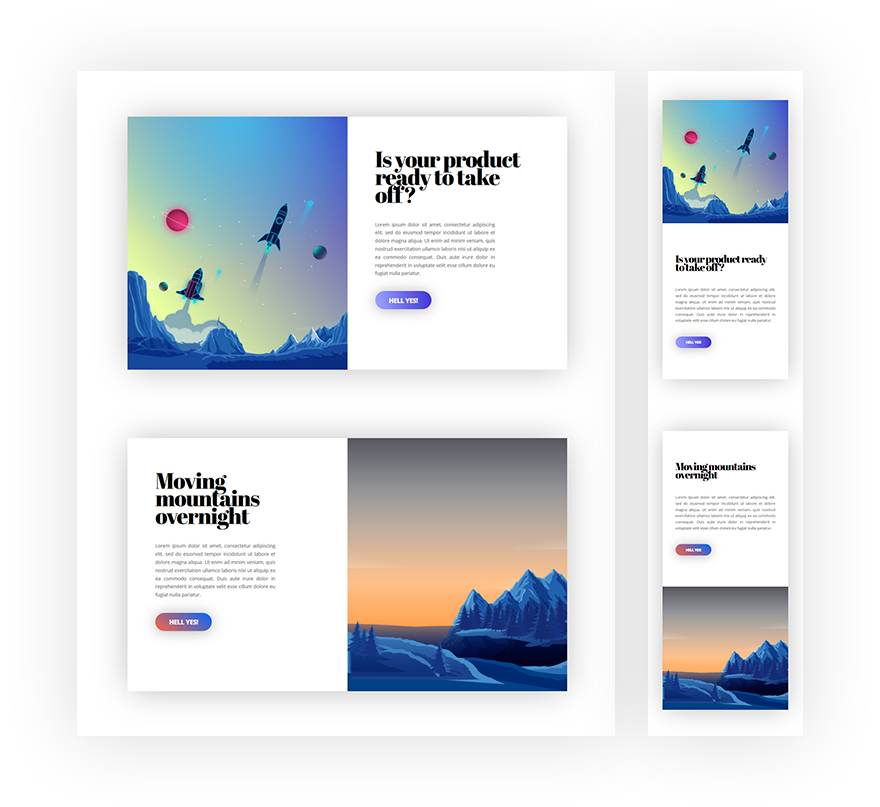 fundo gradiente ao pairar