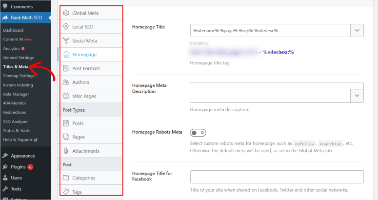 antarmuka peringkat-matematika - IsItWP - Detektor Tema WordPress Gratis rank math interface