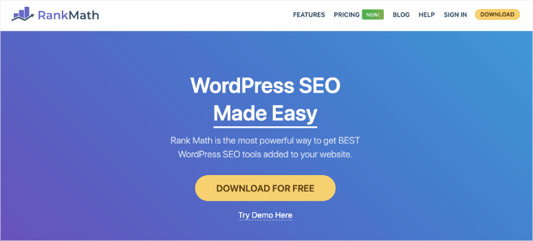 beranda plugin seo rankmath-min - IsItWP - Detektor Tema WordPress Gratis rankmath seo plugin homepage