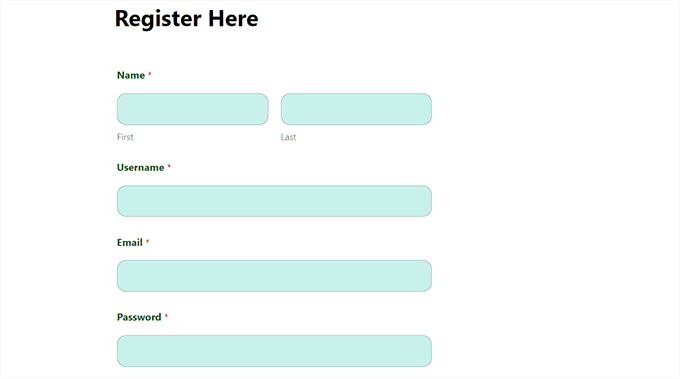 样式化表单预览 Styled form preview