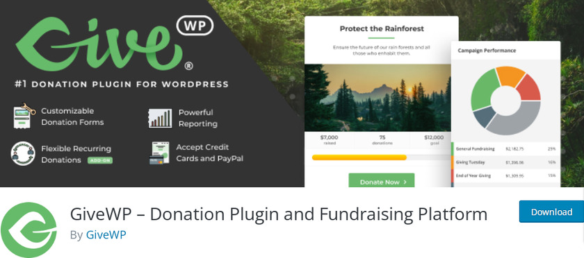 Givewp-Wordpress-Crowdfunding-ปลั๊กอิน