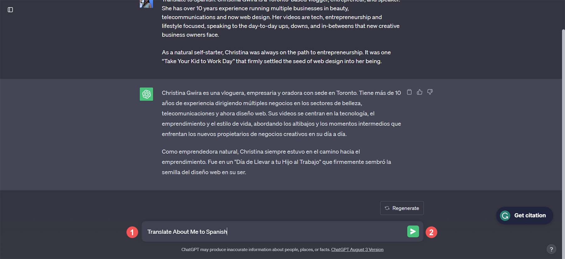 Przetłumacz tytuł strony i pozycję menu na język hiszpański