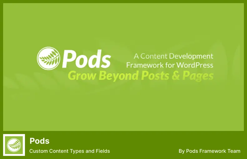 Plugin Pods - Jenis dan Bidang Konten Khusus