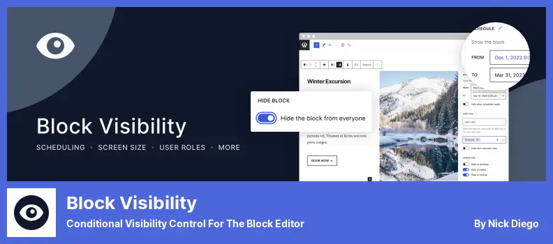 Plugin Visibilitas Blok - Kontrol Visibilitas Bersyarat untuk Editor Blok
