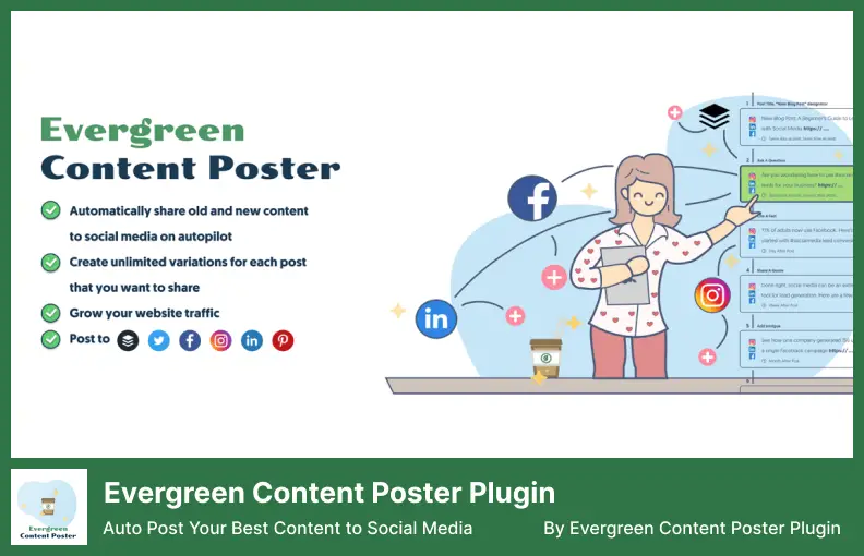 البرنامج الإضافي لملصق محتوى Evergreen - نشر أفضل محتوى لديك على وسائل التواصل الاجتماعي تلقائيًا