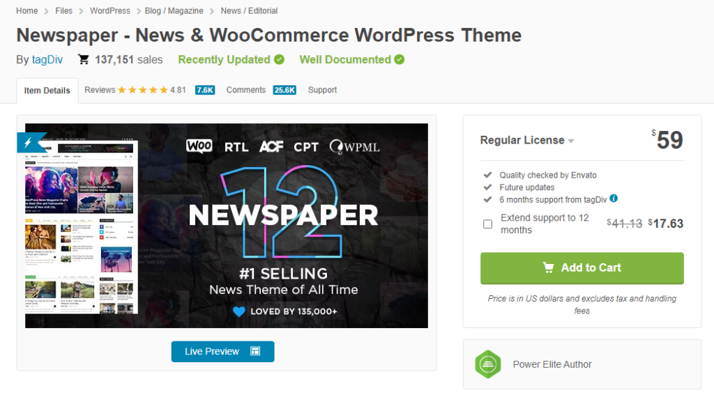 Tema ziar WordPress - cele mai bune teme WordPress receptive