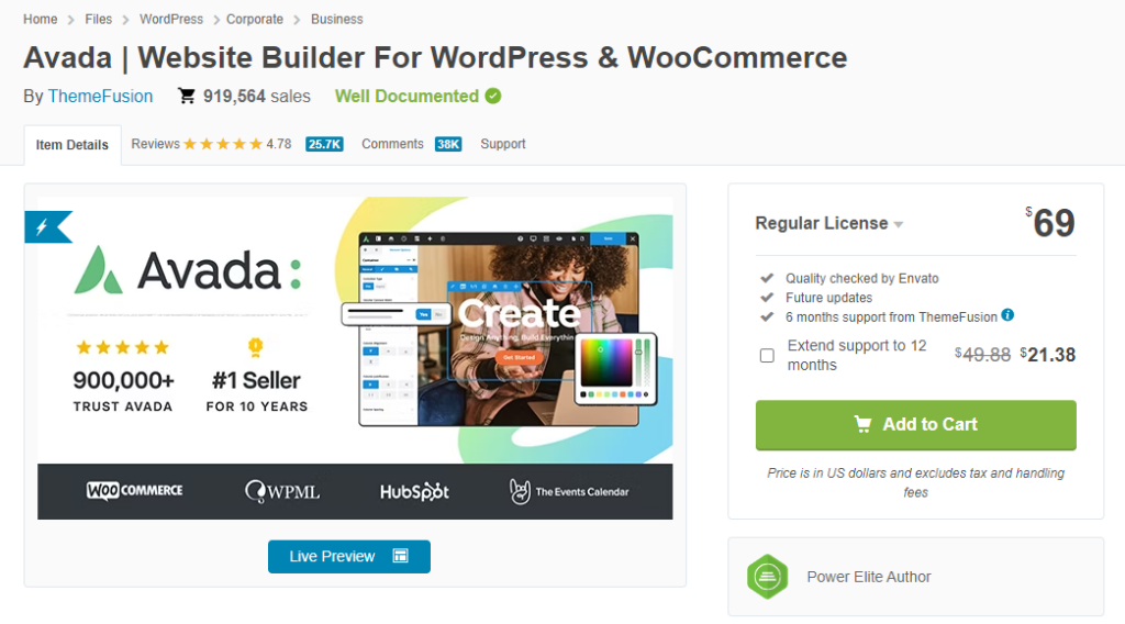 Тема Avada WordPress — лучшие адаптивные темы WordPress