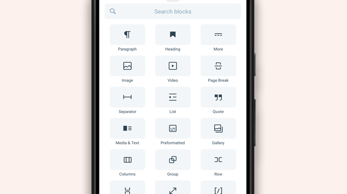 บล็อคที่มีอยู่ Available blocks