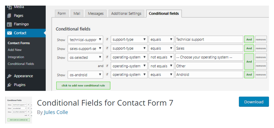 İletişim Formu 7 Uzantıları