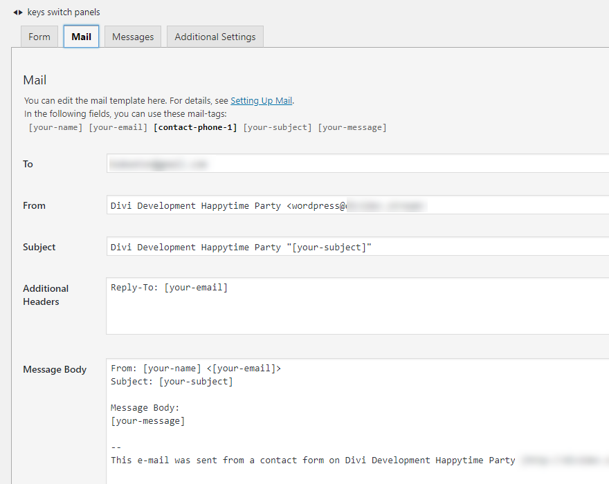 İletişim Formu 7 Uzantıları