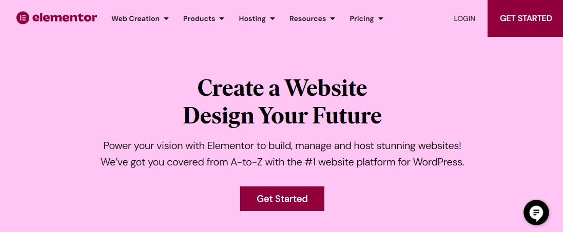 หน้าแรกของ Elementor