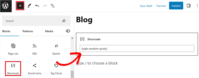 Fügen Sie einen Shortcode für zufällige Beiträge hinzu Add random posts shortcode