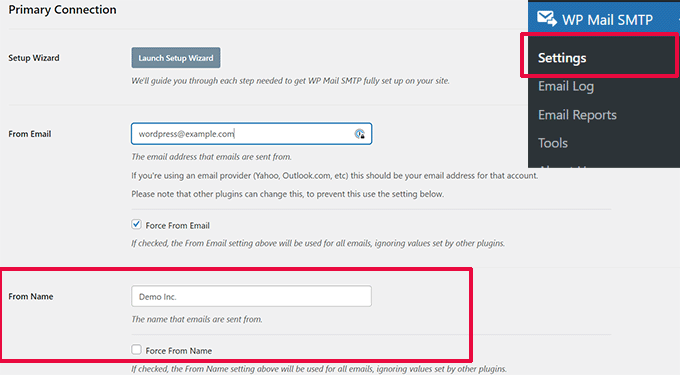 Absendernamen für WordPress-E-Mails ändern Change sender name for WordPress emails