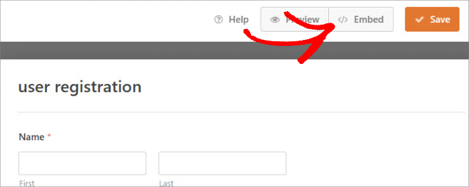 ฝัง-ผู้ใช้-แบบฟอร์มลงทะเบียน Embed-user-registration-form