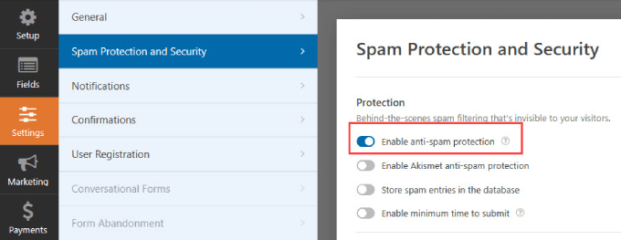 โทเค็นป้องกันสแปม Anti-spam token