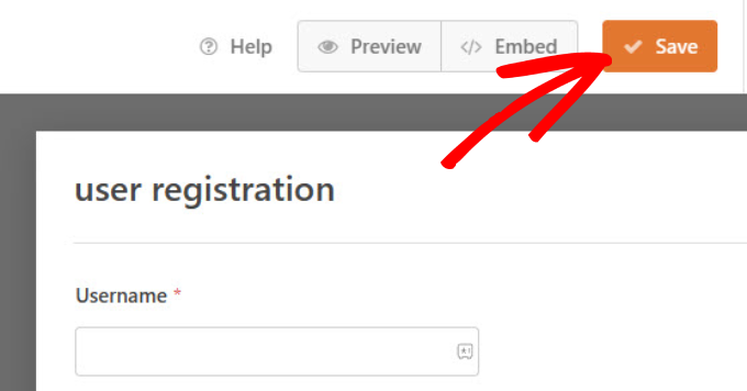 ปุ่มบันทึกใน WPForms Save button in WPForms
