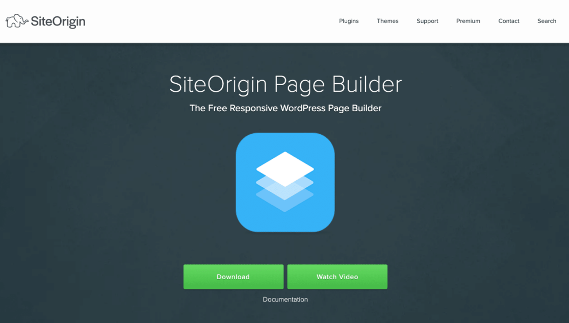 Navigating the SiteOrigin homepage