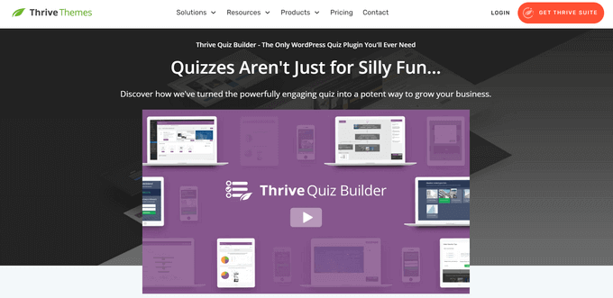 Thrive Sınav Oluşturucu Thrive Quiz Builder