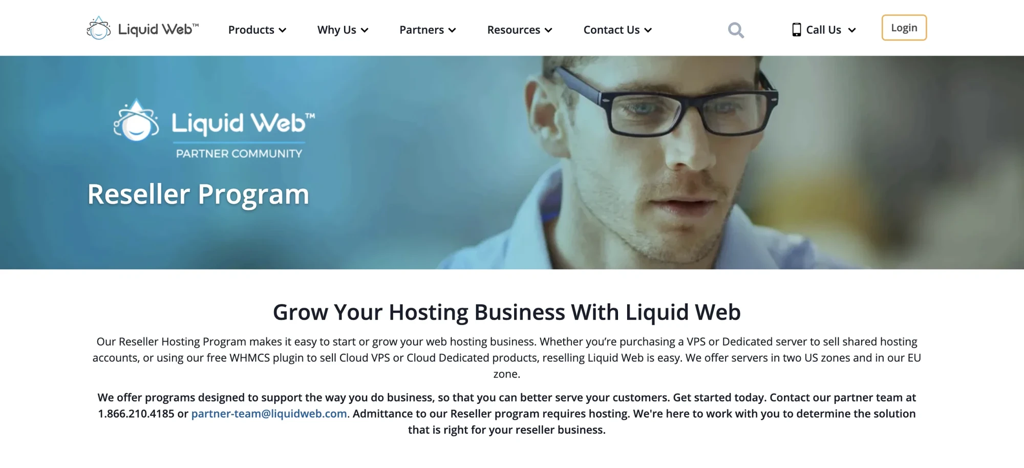 Halaman Hosting Pengecer LiquidWeb