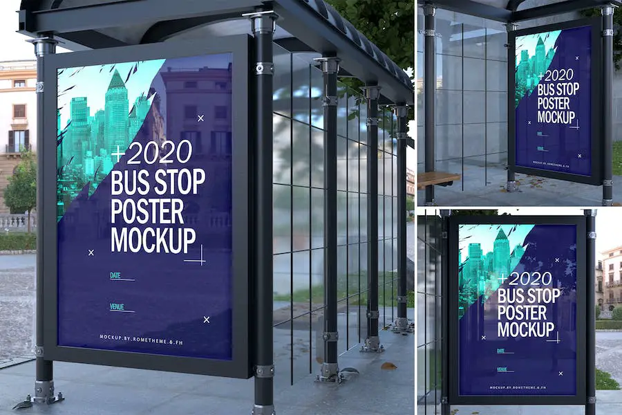 Poster Halte Bus - Maket FH -