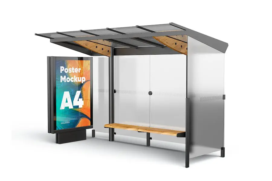Maket Poster (Halte Bus) -