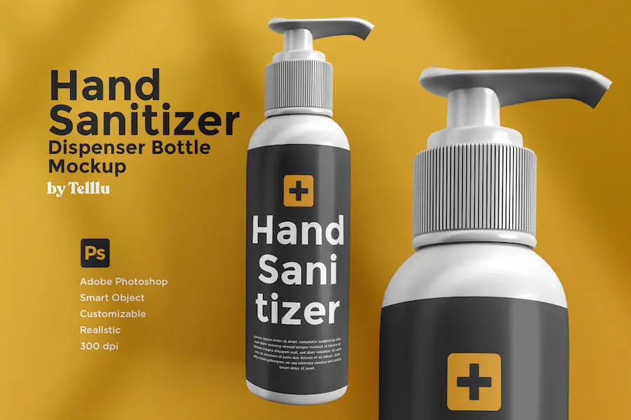 Handdesinfektionsmittel-Spenderflaschenmodell -