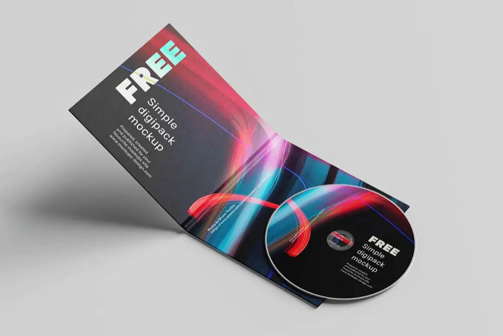 Einfaches Digipack-Mockup –