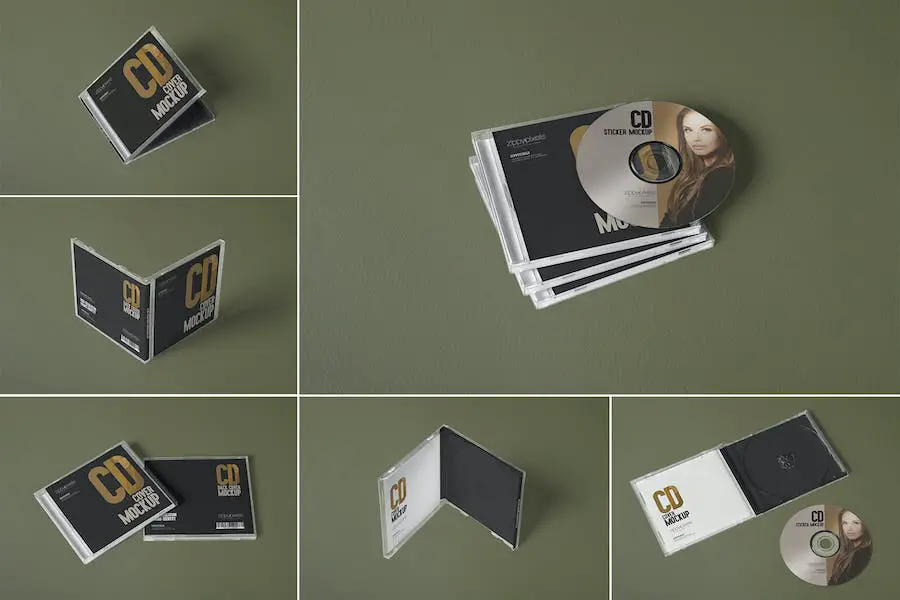 6 CD-Cover-Modelle –