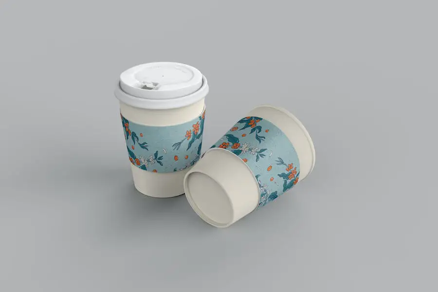 ที่วางแก้วกาแฟ Mockup -