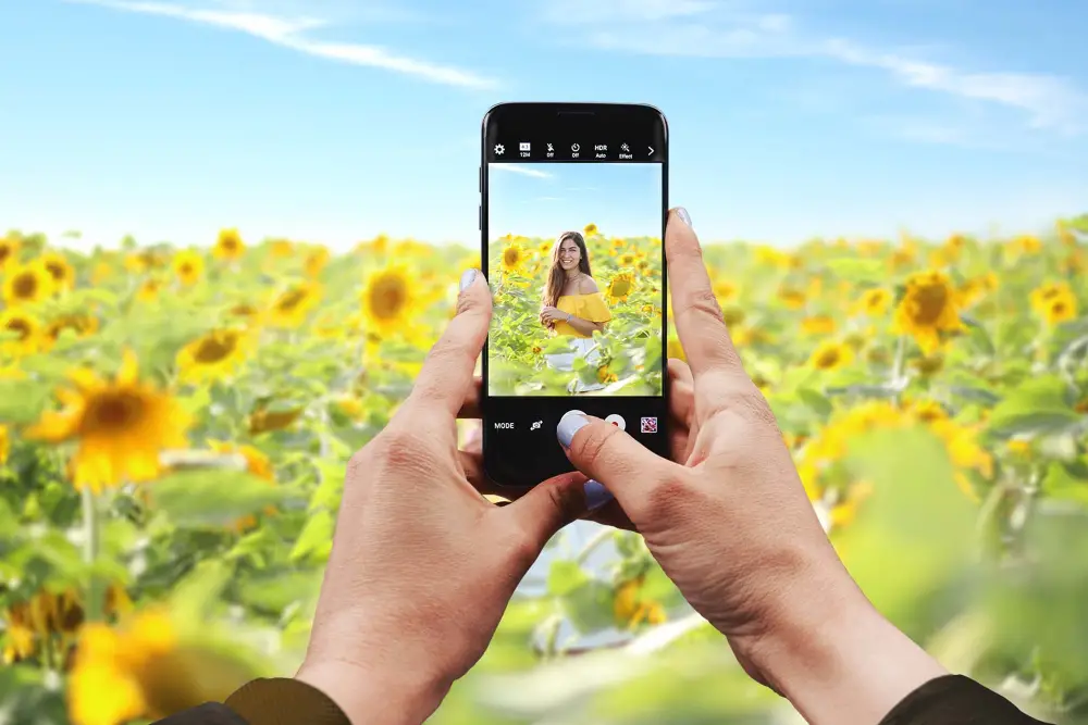 mockup di foto per iPhone gratuito (psd) -