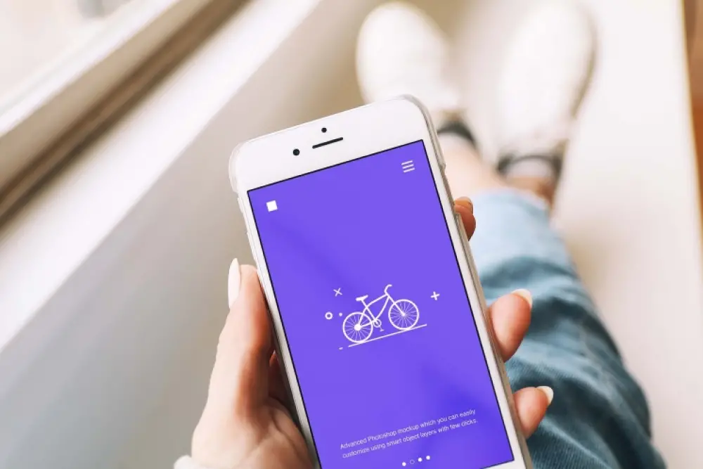 mockup di iPhone casual gratuito (psd) -