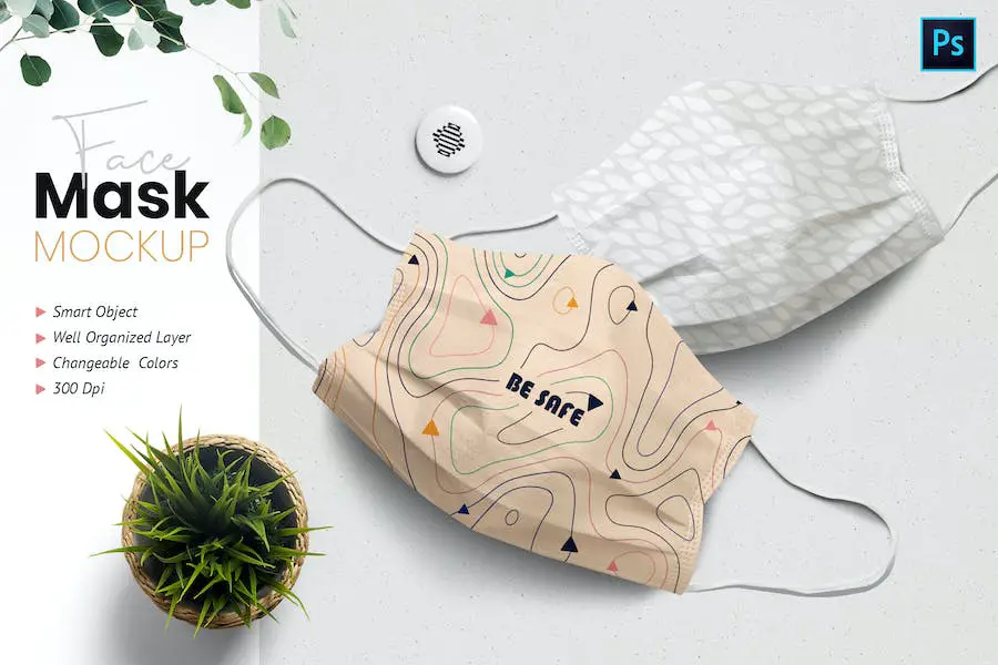 Gesichtsmasken-Modell –