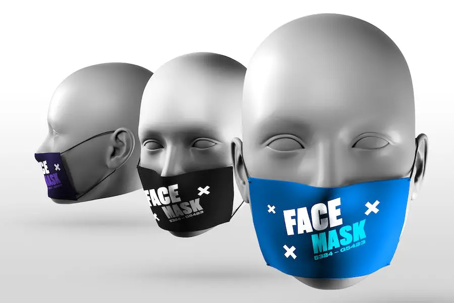 Gesichtsmasken-Modell –
