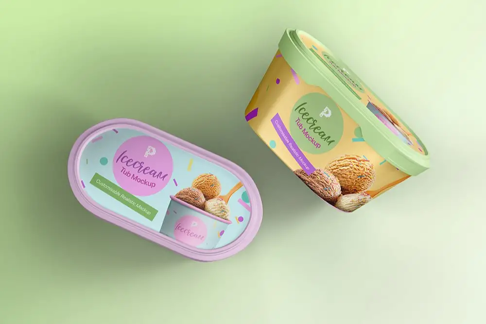 PSD Mockup Bak Es Krim -
