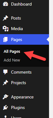 WordPress 頁面
