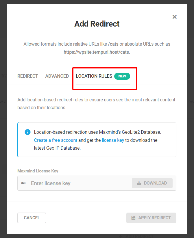 SmartCrawl - Adăugați redirecționare