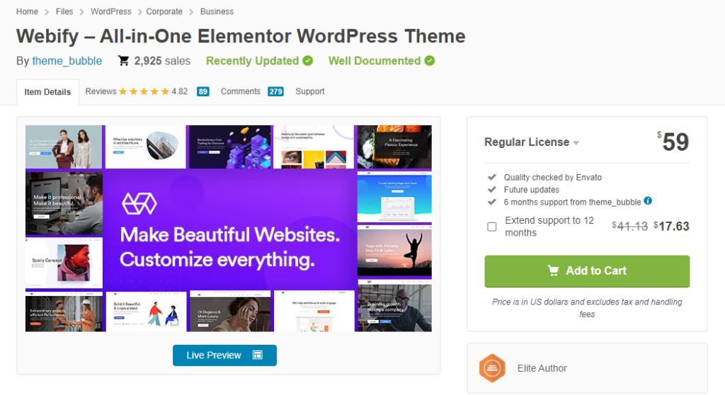 Webificar el tema de WordPress