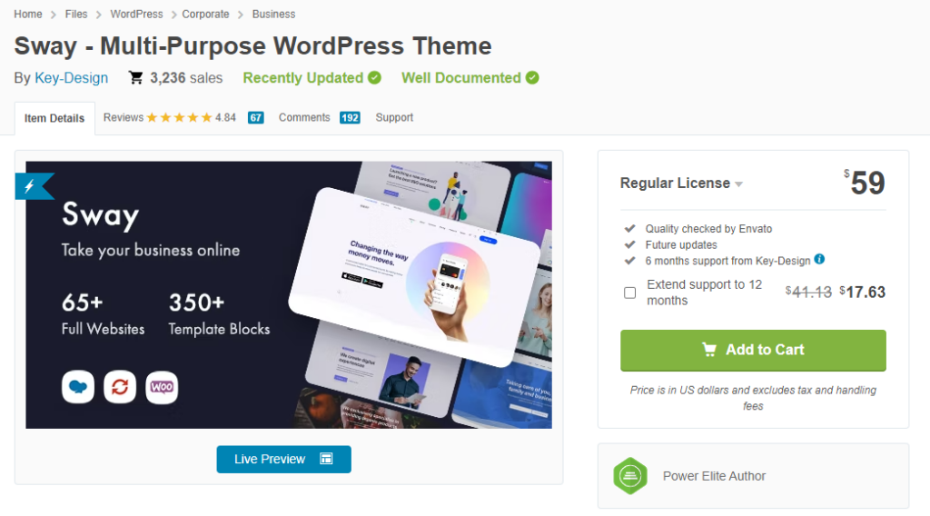Sway WordPress-Theme – Hochzeits-WordPress-Themes