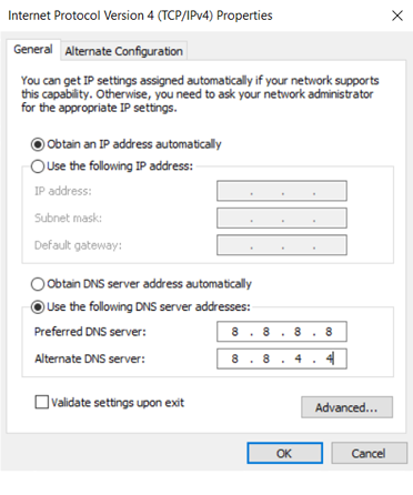 如何修復 Chrome 中的 ERR_NETWORK_CHANGED? (7 種方法) 5 DNS Server