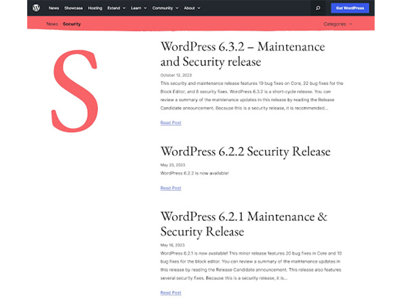 Estatísticas de segurança do WordPress: quão seguro é o WordPress realmente? Correções de segurança do WordPress 6.3.2.