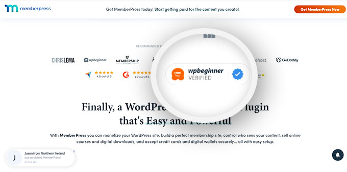 wpbeginner 已验证 wpbeginner verified badge