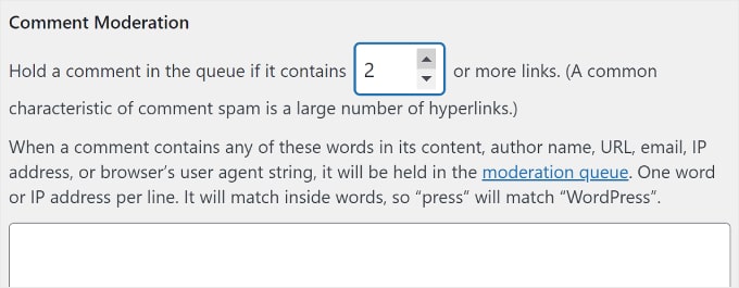 WordPress 評論審核設置 WordPress Comment Moderation settings