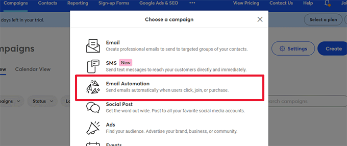 Utwórz kampanię automatyzacji e-maili Create email automation campaign