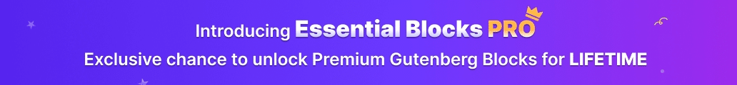 필수 블록 PRO Essential Blocks PRO